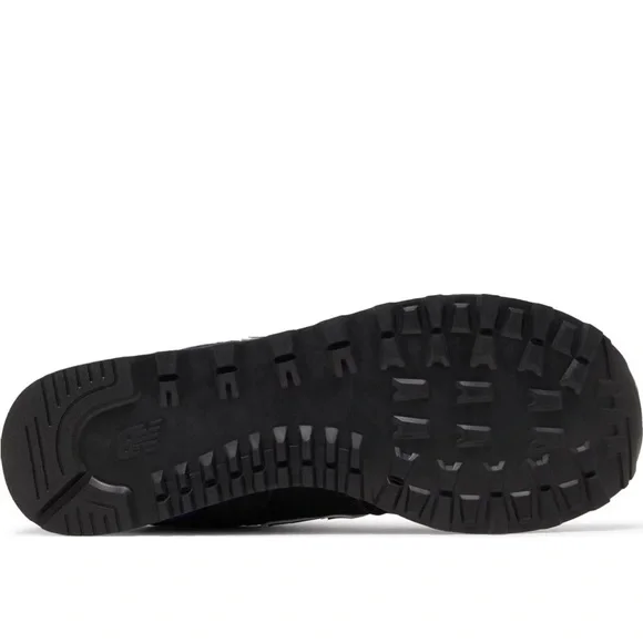 New Balance 574 Black with Deep Violet